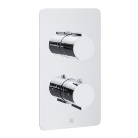 Just Taps Curve Thermostatic Concealed 2 Outlet Shower Valve MP 0.5