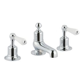 Just Taps Grosvenor Lever 3 Hole Deck Mounted Basin Mixer