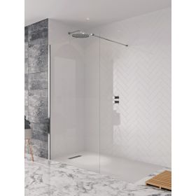 Crosswater Shower Enclosures Design 8 Silver Side Panel 300mm