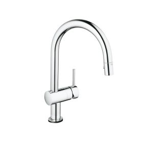 Grohe Minta Touch Electronic Sink Mixer with C spout and pull-out spray