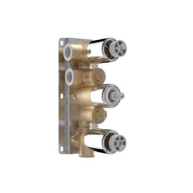 Saneux COS & TOOGA Thermostatic valve body of 3-hole, three outlets