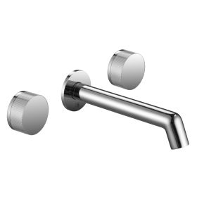 Just Taps 3 hole wall mounted basin mixer Chrome