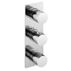 Just Taps Thermostatic concealed 2 outlet shower valve Chrome 64690CH