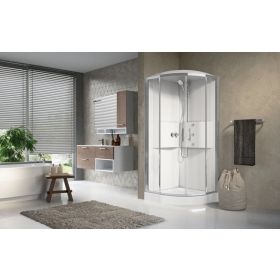 Novellini Media2.0 R90 Corner Entry Thermostatic Quadrant Shower Enclosure