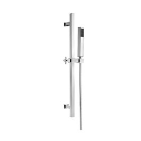 Just Taps Quadro slide rail with single function handset and shower hose