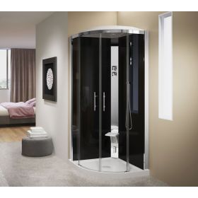 Novellini Crystal R90 Standard Quadrant Shower Enclosure (No Dome)