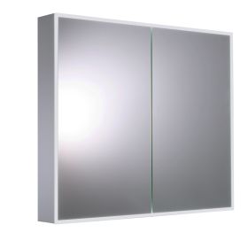 Just Taps Mirror cabinet with sensor switch and shaving socket 820mm