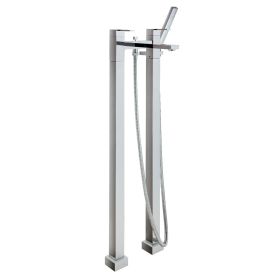 Just Taps Athena Lever Floor Standing Bath Shower Mixer With Kit