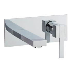 Just Taps Athena Lever Single Lever Wall Mounted Basin Mixer