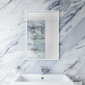 Bathroom Origins Docklands White Rectangular Mirror