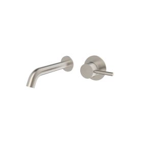 Saneux COS Wall Mounted Mixer – 2 Plates – Brushed Nickel