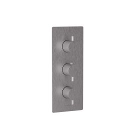 Saneux COS 3-way thermostatic shower valve kit – Brushed Nickel
