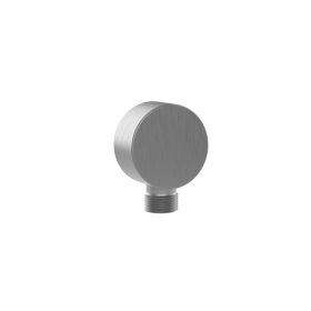 Saneux COS round shower outlet elbow – Brushed Nickel