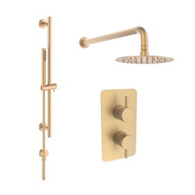 Saneux COS 2 way shower kit – Brushed Brass