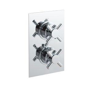 Just Taps Plus Cross Thermostatic Concealed 1 Outlet Shower Valve