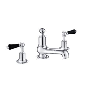 Just Taps Grosvenor Lever 3 hole deck mounted basin mixer – 127mm