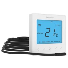 Heatmiser NeoStat-e V2 - Electric Floor Heating Thermostat - Glacier White