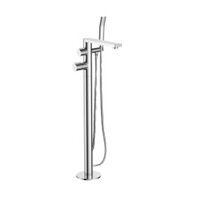 Just Taps Hugo Floor Mounted Bath Shower Mixer With Kit