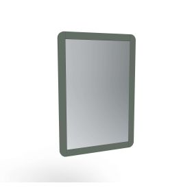 Saneux HYDE 55cm 1 door recessed electric mirror cabinet (LH) – Matte Sage