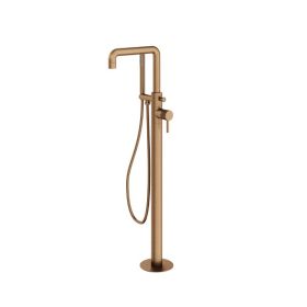 Abacus Iso Pro Freestanding Bath Shower Mixer - Brushed Bronze 