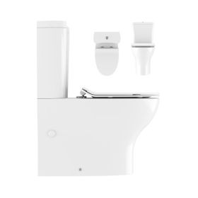 Crosswater Kai Compact Close Coupled Toilet with Cistern & Soft Close Seat