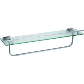 Just Taps Ludo Tempered Glass Shelf with Bar