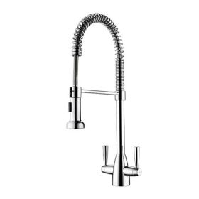 Clearwater Tutti Pro Twin Lever Pull-Out Kitchen Sink Mixer Tap