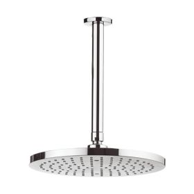 Crosswater Fusion 250mm Round Fixed Head with 200mm Ceiling Arm