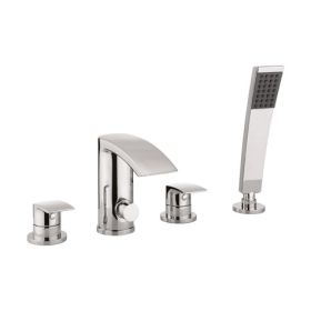 Crosswater Flow Bath Shower Mixer 4 Hole Set with Kit
