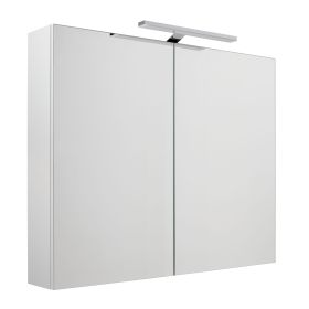 Just Taps Mirror Cabinet with Light 800mm – White