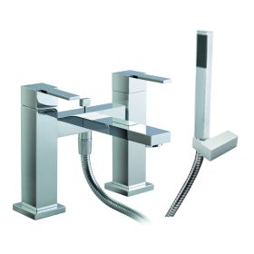 Just Taps Athena Lever Deck Mounted Bath Shower Mixer H-Type