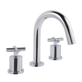 Just Taps Solex 3 Hole Deck Mounted Basin Mixer