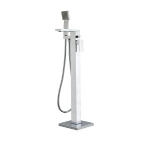 Just Taps Plus Sable Floor Standing Bath Shower Mixer with Kit