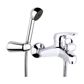 Just Taps Topmix wall mounted bath shower mixer with kit