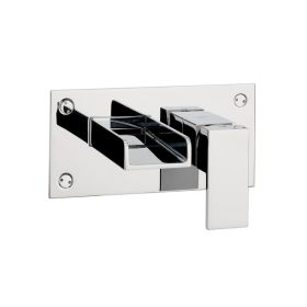 Crosswater Water Square Wall Mounted Basin 2 Hole Set