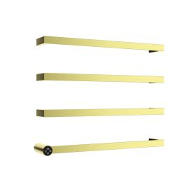 Just Taps ZYON Electric Only Towel Rail Brushed Brass
