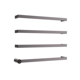 Just Taps ZYON Electric Only Towel Rail Brushed Black