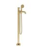 Crosswater MPRO Industrial Bath Shower Mixer Unlacquered Brushed Brass