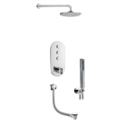 Just Taps Leo 3 Outlet Touch Thermostat with Overhead, Hand Shower & Bath Filler