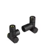 Tissino Dual Fuel Valves - Wall Plumbing Connection Anthracite