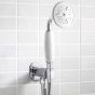 Crosswater Belgravia shower handset, wall outlet and hose