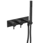 Just Taps VOS Thermostatic Concealed 2 Outlet Shower Valve With Attached Handset-Matt Black