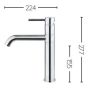 Crosswater Cucina Design Single Lever Kitchen Sink Mixer Tap - Brushed Stainless Steel