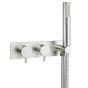 Crosswater MPRO Brushed Stainless Steel Shower Valve with Kit
