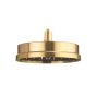 Crosswater MPRO Industrial Easy Clean Shower Head 8" - Unlacquered Brushed Brass