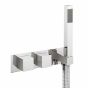 Crosswater Water Square Thermostatic Shower Valve with Handset