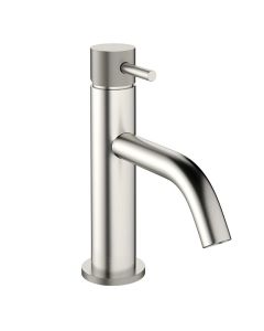 Crosswater MPRO Basin Mixer Tap with Knurled Detailing - Brushed Stainless Steel