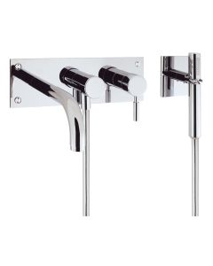 Crosswater Design Wall Mounted Bath 3-Hole Set with Kit