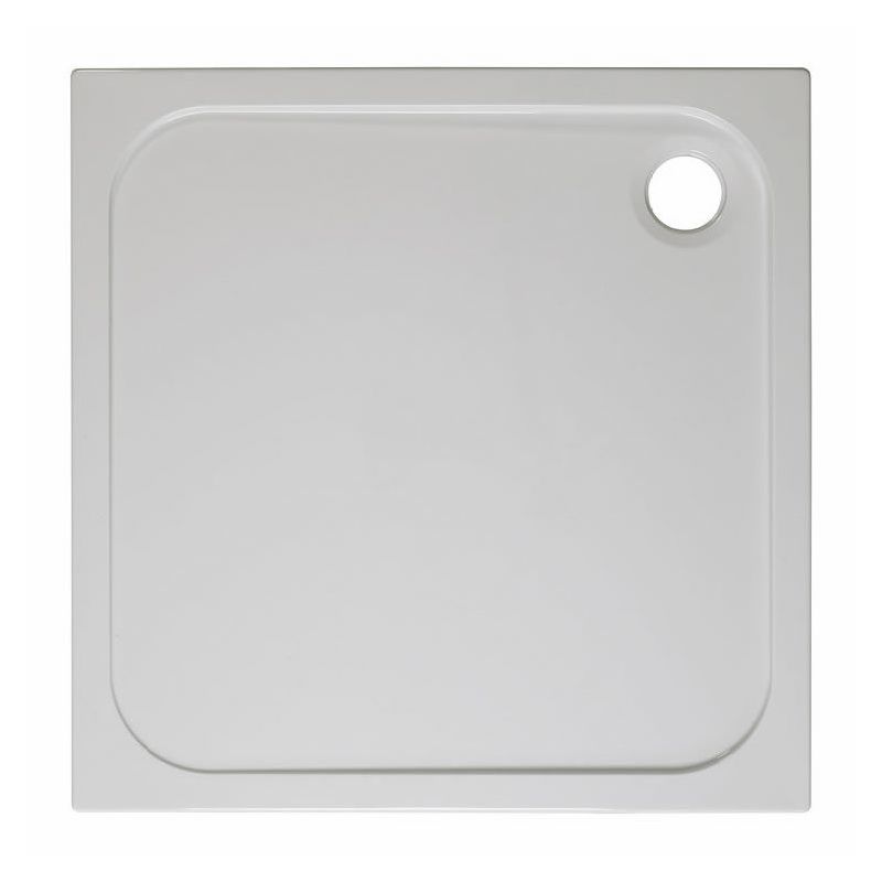 Crosswater Stone Resin Shower Trays 45mm Edge Waste Square 900 x 900mm