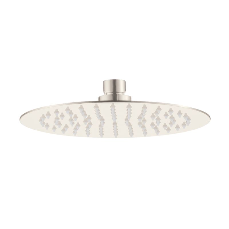 Just Taps Inox Glide Extra Slim Round Overhead Shower, 300mm